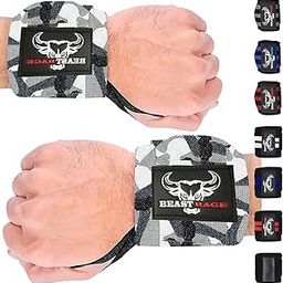 BEAST RAGE® Padded Cotton Lift Straps Lifting Wrist Straps for Weightlifting, Gym, Deadlift, Workout (Pair) Premium Lifting Straps for Gym Men and Women Soft, Supportive Wrist Pads (CAMO)-image-55