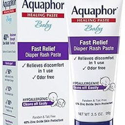 Aquaphor Baby Diaper Rash Paste - For Serious Diaper Rash and Flare-ups - 3.5 Oz. Tube 99gm-5
