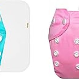Dumbledo Lite Cloth Diaper with Cotton Insert (Pack of 2) | Snug Fit | 6-Layer Absorbent Pad | Quick Dry | All-Day Wear | 3 Months – 2 Years | Unisex Baby-7