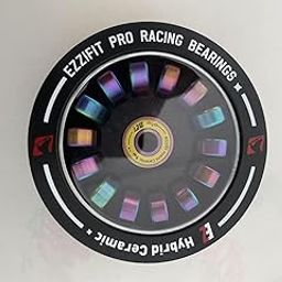 Ezeefit Pro Racing Ceramic Bearings, Black Ball, for Inline and Quad Skates (inline)-image-43