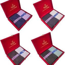 Fabrics Makers Men's Viscose Unstitched Shirt and Trouser Fabric Combo (Multicolour, Free Size)-Set of 4-0