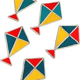 Kite Embroidered Applique Patch for Men's & Women's Fashion and Home Crafts – Yellow Red Ramaa – 10 Pieces-picture-22