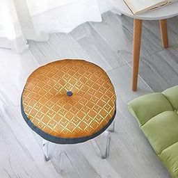 CLUB BOLLYWOOD® Round Floor Cushion Sitting Decorative Window Cushion for Beds, Sofas Blue|Home & Garden | Yard, Garden & Outdoor Living | Patio & Garden Furniture | Cushions & Pads|1 Floor Cushion-image-0
