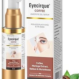Eyecirque Coffee Under Eye Gel Cream Serum for Puffy Eyes, Eye Bags & Dark Circles for Women and Men | With Coffee, Glutathione, Moringa Extract | For Women & Men | 30 GM - Pack of 1-image-70