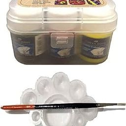 6 Fabric Colours with Tray and Brush-picture-14