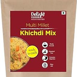 Delight Foods Multi Millet Khichdi Mix - 400gm (Set of 2 Packets - Each 200gm) | Ready to Cook-image-35