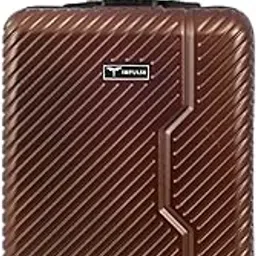 impulse Vivid Polycarbonate (PC) Trolley Bag for Travel Small Cabin Check in, Luggage Bag Travel Hard Case with 8 Wheels 360 Degree Wheeling System (Copper, Medium Checked)-picture-10
