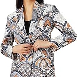 Women's Jaipur Cotton Grey Blazer-50