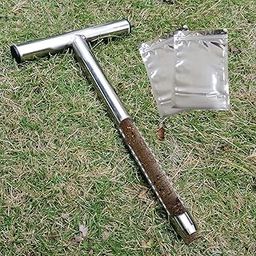 HASTHIP® 12'' Soil Sampler T-Handle Soil Sampler,Sample Slot Design,Stainless Steel Corer for Testing Moisture Nutrients pH and Composition-6