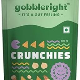 GOBBLERIGHT Crunchies|Nacho Tortilla Style Chips|Healthy Chips|Gluten Free|Vegan|Dairy Free|Soya Free| Grain Free|Low Calorie Snacks|Healthy Snacks For Adults & Kids (Pack Of 1)80 Gram-image-88