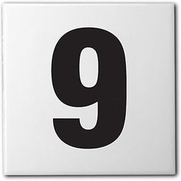 Ceramic Swimming Pool Waterline Depth Marker " 9" Smooth Finish, 4 inch Font-image-86
