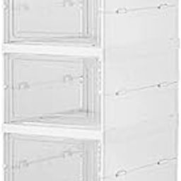 Sulfar 5 Tier Shoe Rack Collapsible Shoe Organiser with Door - Foldable Sneaker Crates Footwear Organiser for Men, Women, Heels, Boots, Loafers, Sneakers, Slippers-image-63