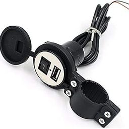 PA Motorcycle Bike Mobile Phone USB Charger Power Adapter 12v (Waterproof) for TVS Scooty Pep+-31