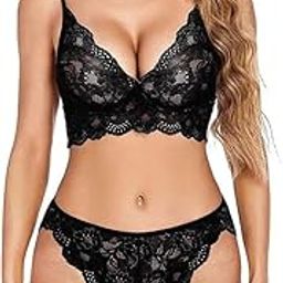Women's Sexy Bra Panty Bikni |Lingerie Set|Hot & Sexy for Newly Married Couples Honeymoon/First Night/Anniversary |for Women/Ladies/NaughtyGirls.with 26 to 38 inch Bust Size-image-100