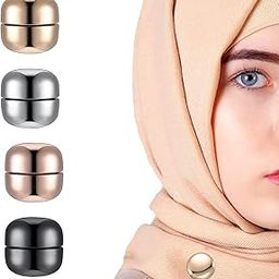 Magnetic Hijab pins for Scarf Multi-Purpose Metallic Colors for Decoration and Fixing Women Clothing Muslim Scarf Saree Pins Clothing Button Clips (2 Pair)-48