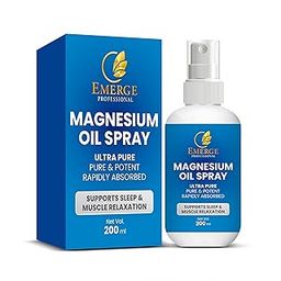 EMERGE Professional ​Pure Magnesium Oil Spray – Topical Magnesium Chloride for Muscle Recovery, Sleep Support & Stress Relief – Fast Absorbing, Non-Greasy Formula-27