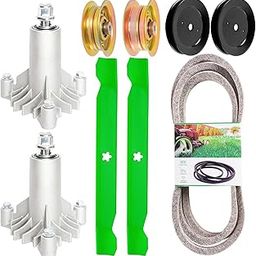 TENGMUJX Mower Deck Rebuild Kit for CRA ftsman Husq Varna 42 inch LT1000 LT2000 Includes 2 Spindle 130794 2 Blade 127843 2 Idler 153535 1 Idler 173438 1 Idler 173437 1 Be lt 21547082-image-62