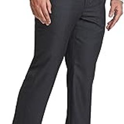 Men Smart Fit Checks Pattern Poly Viscose Blend Pleatless Formal Trouser-image-68