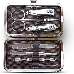 Majestique Pedicure Manicure Grooming Set, Nail Scissors, Grooming Kit with Peeling Knife, Nail Filer, Cleaning Knife, Acne Needle, for Women and Men (Pack of 7)-6