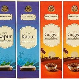 Hari Darshan Pure Natural Masala Agarbatti Combo | Premium Masala Agarbatti Original | Pure Kapur & Guggal for Pooja Havan Meditation | Long-Lasting Fragrance | Pack of 4-60g (80 Sticks)-image-26