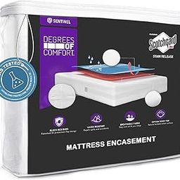 Degrees of Comfort Waterproof Zippered Encasement, Bed Bug Mattress Cover Full Size | Breathable, Dust Mite Protector W/Advance Zipper Flap Design - 3M Scotchgard Stain Release Technology-Fits 6-9"-image-8