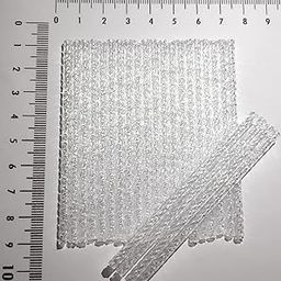 GoSetGet! Swirl Pipes in White/Clear Color 150 PCS (Crystal Plastic Nalki Pipes 80mmx3mm) for Jhumar, Torana, Curtain/Wall Hanging, Wind Chime Tubes, and Creative Arts & Crafts Decorations (White)-image-30