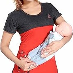 Womens Premium Feeding Tops Feeding T-Shirts TEE. (only top) Maternity Dress Feeding Nighty. Bust Size M-37, L-38, XL-40, XXL-42, XXXL-44 INCHES 630-image-79