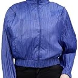 women jacket Women Blue Printed Lightweight Tailored Jacket-image-1