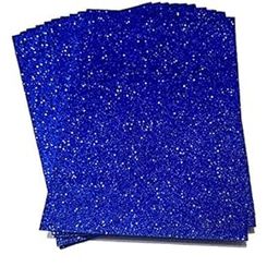 Arham Mktg A4 Size EVA Foam Glitter Sheets for Arts and Crafts, Scrap-Booking, Paper Decorations, Pack of 10 (Color:- Royal Blue)-image-80