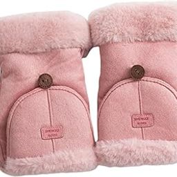 Winter Fingerless Gloves for Women Convertible Flip Top Mittens for Painting Pink | Gloves & Mittens | Womens Accessories-picture-4