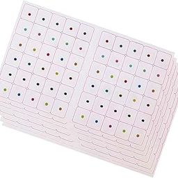 VAMA Fashions 3mm Glitter Multicolour Sticker Small Round Self-Adhesive Bindis Set for Women Girls Reusable Skin-Friendly Non-Toxic Forehead Dots for Daily & Festive - 6 Cards-14