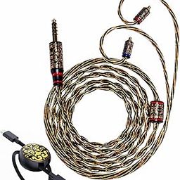 Yongse RuyiRod Earphone Replacement Cable 6N High Purity Single Crystal Copper Plated Silver Wire 0.78 2Pin & MMCX Bass Improvement-image-40