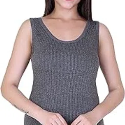 axys Women Top Thermal Slips Sleeveless (Black, XL)-picture-4