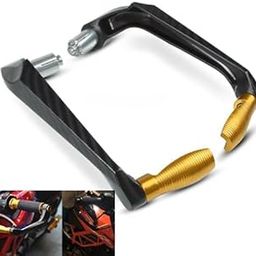 Autozap Universal Bike Lever Protector Guard 7/8" 22mm Brake & Clutch Levers (Golden)-1