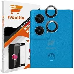 WonRia® Pack 2 - Camera Lens Protector Ring for Motorola G96 5G Camera Aluminum Alloy Rings, Ultra-HD Metal Frame- Black-image-53