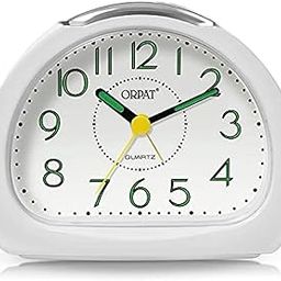 Ajanta Orpat Time Piece Beep Alarm Analog Clock (Small_140X114X74 Mm, White,Plastic)-22