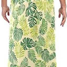 NFMILI Towel Wrap for Men, Leaves Pattern Print Shower Wrap, Adjustable Body Wrap for Sauna, Swim-image-65