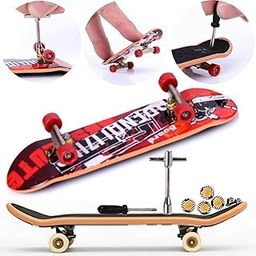 CLA6 Fingerboard Kit | Complimentary Tools, Extra Wheels, Screws and eBook | Durable ABS Deck for Rough Use | Safe Sandpaper Grip Tape | Lightweight Non-Bearing Wheels |-image-34