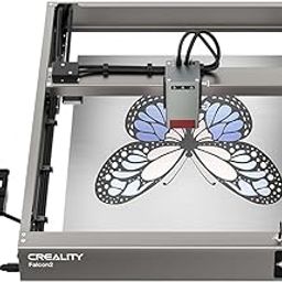 3IDEA Official Creality Falcon 2 Laser Engraver 22W Cutter Machine, Strong Power Magical Engraving Integrated Air Assist 25000mm/Higher Accuracy 400x415mm-image-3