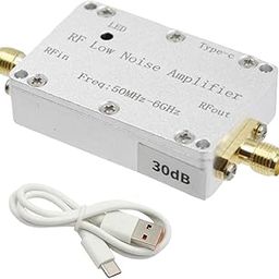 UJEAVETTE 50M-6GHz RF Amplifier for FM Radio Aluminum Alloy Low Noise Amplifier Module 30dB-image-14
