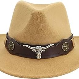 Casual Cowboy Hat Wide Brim Props Lightweight for Women Men Adults Holidays Camel | Hats-picture-13
