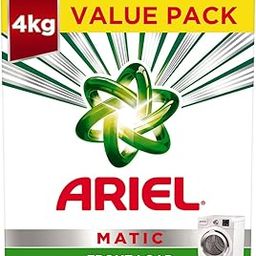 Ariel Matic Detergent Powder Front Load - 3kg +1kg free | Removes 100 Tough Stains in 1 wash | Specially Designed for Washing Machines | Fresh Fragrance-12