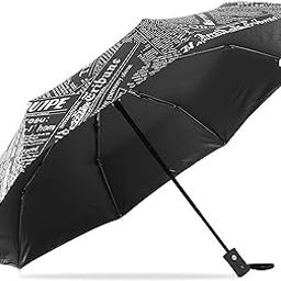 Automatic Wind Proof Umbrella With UV Protection and Auto Open Close - Water-Proof Unisex Design Chata/Chatri for Men (Newspaper-Printed)-image-65