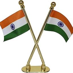 THE FLAG SHOP Indian Miniature Car Dashboard Flags with an ABS X-Staff & Nano Gold-picture-7