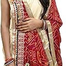 Beautiful Marwari Side Border Broch Bandhani Odhna-picture-44