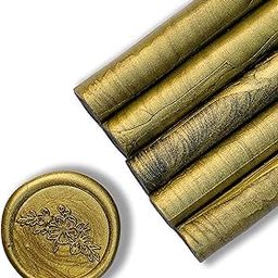 5 Pieces Glue Gun Sealing Wax Sticks for Retro Vintage Wax Seal Stamp and Letter, Great Invitations, Cards Envelopes, Snail Mails, Wine Packages, Gift Wrapping-image-4