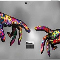 GADGETSWRAP Laptop Decal Vinyl Sticker Top Only Compatible with Surface Pro 2017 - Graffiti Hand-image-77