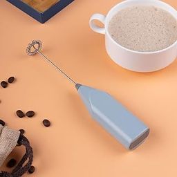 Bonsenkitchen Electric Milk Frother with Stand Handheld Whisk Beater Foam Maker for Mocktails Coffee Latte Matcha Foamer Cappuccino Lemonade(Gray)-22