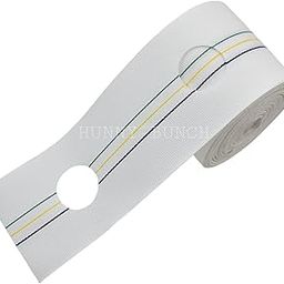 HUNNY- BUNCH® Premium Home Decor Heavy Fabric White Curtain Tape for Rings with Eyelet Hole for 4 Inches Hook (White : 4 inch) (Pack of 10 Meters)-image-23