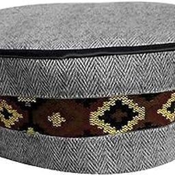 ARUNA KULLU HANDLOOM Unisex Wool Himachal Cap (Pahari Topi) White, Free Size-image-33